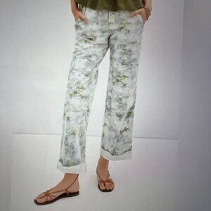 Anthropologie Pilcro The Roamer Pants Watercolor Printed Size 26